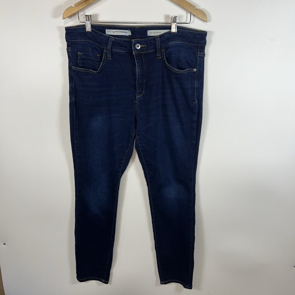 Pilcro and the Letterpress  Mid-Rise Skinny ‎ Jeans, Dark wash Women’s Size 32